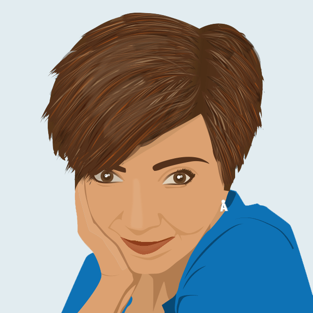 Retrato vectorial de María Luisa Saura