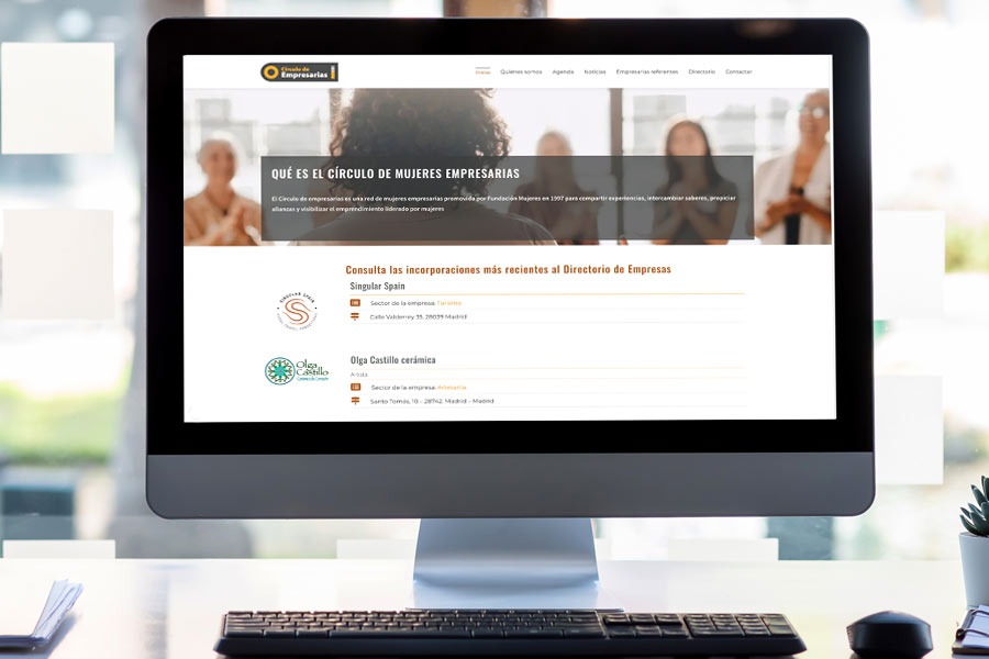 Web para el Círculo de Mujeres Empresarias
